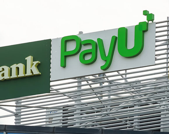 closeup shot of a company logo of PayU
